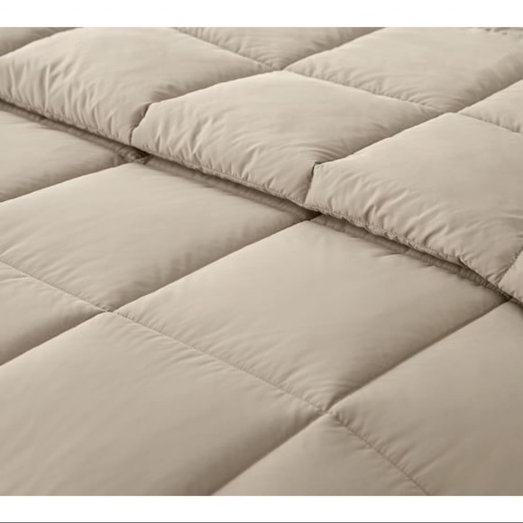 New Pottery Barn Sport Luxe Comforter, Bone Cream Ivory King Bed Blanket Throw - Picture 2 of 4